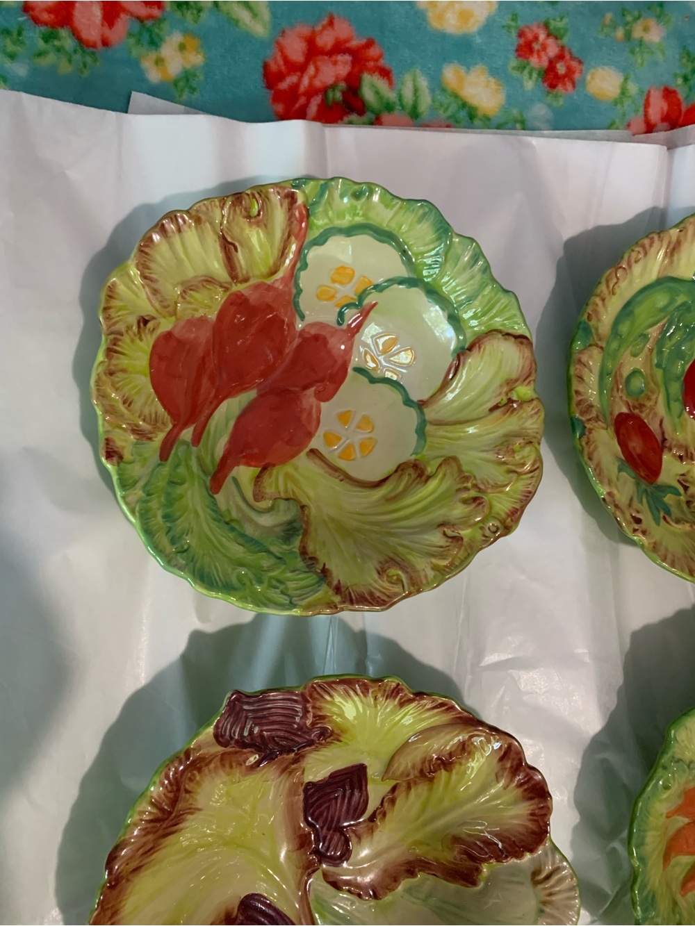 Temptations By Tara Figural Vegetable Salad Bowls Set 2 - Picture 2 of 5